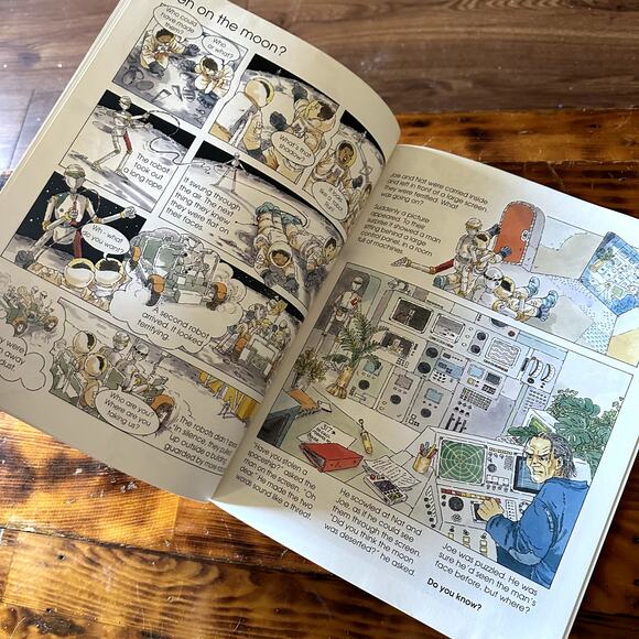 Vintage 1996 Usborne Puzzle Journeys Puzzle Journey Into Space Paperback Book - Picture 5 of 8